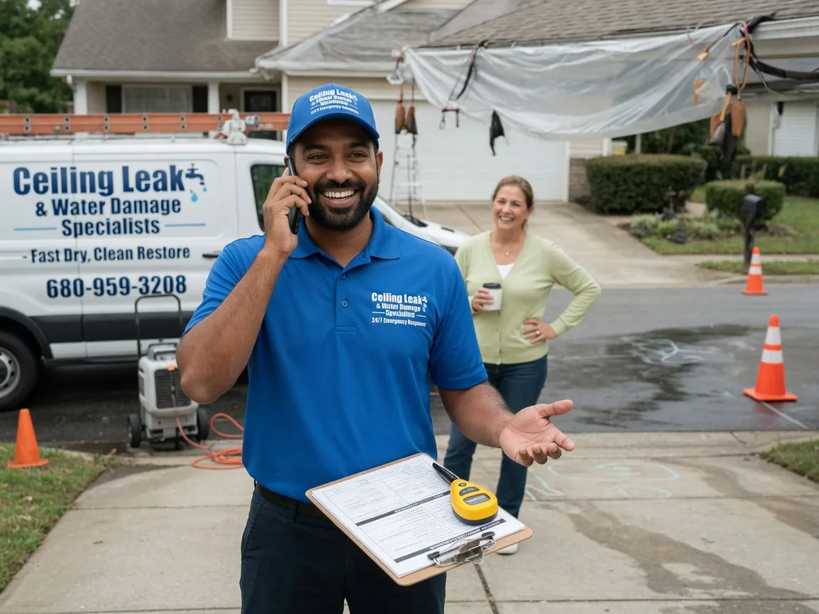 Ceiling Leak Cleanup Fentress, TX FAQs
